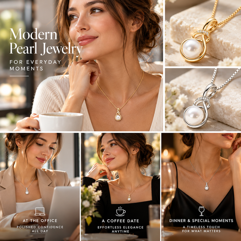 How to Wear a Pearl Drop Necklace from Day to Night