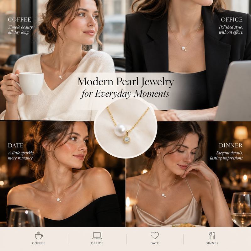 How to Style a Minimalist Pearl Necklace Every Day