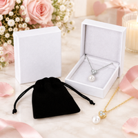 Pearl necklace gift presentation