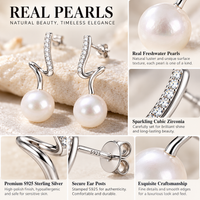 Freshwater pearl drop close-up