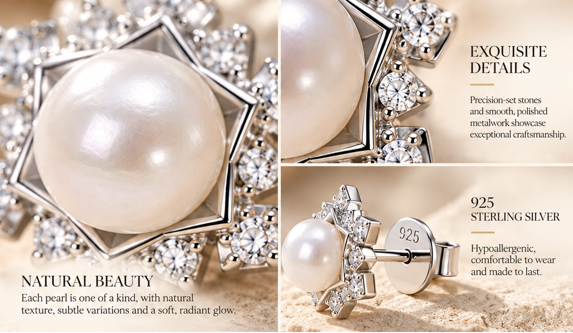 Cultured freshwater pearl, hand-selected