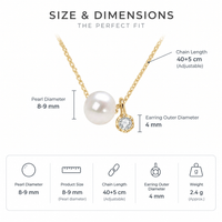 Freshwater pearl necklace size guide