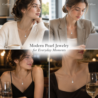 Pearl necklace casual lifestyle